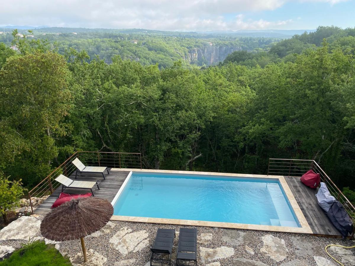 Gites Des Falaises De La Beaume Labeaume Luaran gambar